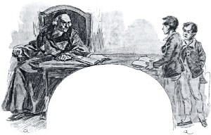 Глава IV. Классы. Иллюстрация А. П. Апсита к повести Л. Н. Толстого «Детство»