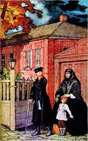 Иллюстрация к повести М. Горького «Детство». Художник Б. Дехтерев.
