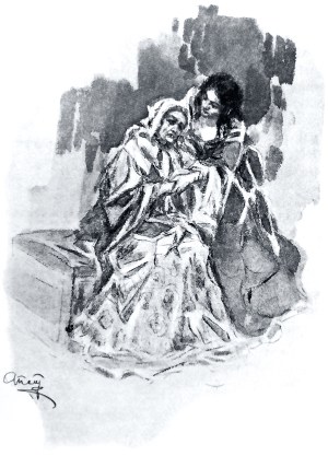 Наталья Савишна и Maman. Иллюстрация А. П. Апсита к повести Л. Н. Толстого «Детство»