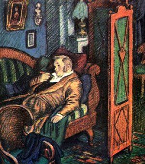 Обломов на диване. Художник Ю. Гершкович