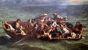 Эжен Делакруа. Кораблекрушение Дон Жуана (1840)
