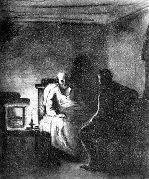 Иллюстрация И. Ф. Тюменева к «Честному вору» Достоевского, 1881