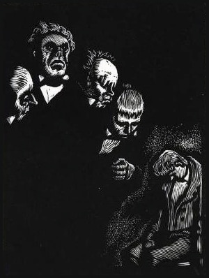 Достоевский Федор Михайлович «Слабое сердце». Художник Гончаров Андрей Дмитриевич (1903-1979)