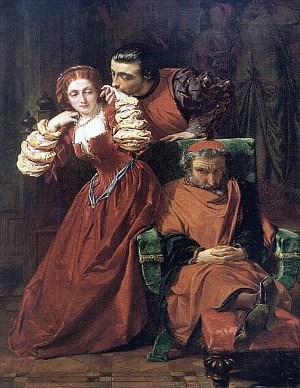 Сцена из «Двух Веронцев». Альфред Элмор (1857)