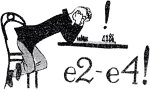 – Гроссмейстер сыграл е2 – е4. Иллюстрация Михаила Черемных (1928) к роману Ильи Ильфа и Евгения Петрова «Двенадцать стульев» (1927)