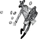 Сеятель. Иллюстрация Михаила Черемных (1928) к роману Ильи Ильфа и Евгения Петрова «Двенадцать стульев» (1927)
