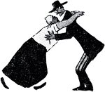 Старуха бросилась ему на шею. Иллюстрация Михаила Черемных (1928) к роману Ильи Ильфа и Евгения Петрова «Двенадцать стульев» (1927)
