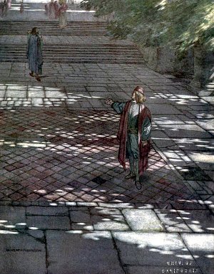 Себастьян. Отлично! Иллюстрация к пьесе Шекспира «Двенадцатая ночь, или Что угодно». Художник Уильям Хит Робинсон, 1908 г.
