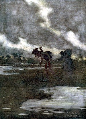 Шут (поет). ...и смешить хотим каждый вечер. Иллюстрация к пьесе Шекспира «Двенадцатая ночь, или Что угодно». Художник Уильям Хит Робинсон, 1908 г.