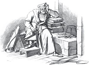 Вагнер. Иллюстрация Энгельберта Зейбертца (1813–1905) к «Фаусту» И. В. Гёте (1749-1832)