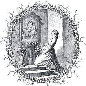 Сцена 18. У городской стены. Иллюстрация Энгельберта Зейбертца (1813–1905) к «Фаусту» И. В. Гёте (1749-1832)