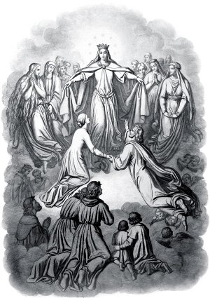 Mater gloriosa. Иллюстрация Энгельберта Зейбертца (1813–1905) к «Фаусту» И. В. Гёте (1749-1832)