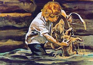 Рассказ Н. Гарина-Михайловского «Тёма и Жучка» с иллюстрациями И. Архипова