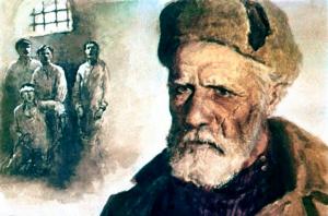 Мне вышибли зубы, — но это тогда, когда, брошенные в тюрьмы, мы дружно пели революционные песни. Иллюстрация Ю. Ракутина к сказке «Горячий камень» Аркадия Гайдара