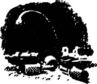 Концовка к рассказу Аркадия Гайдара «Ракеты и гранаты». Художник А. Ермолаев, 1972