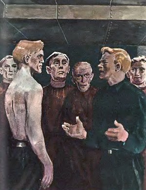 Иллюстрация к роману А. Н. Толстого «Гиперболоид инженера Гарина». Художник Пётр Яковлевич Караченцов, 1971 г.