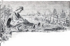 Иллюстрация к рассказу Д. В. Григоровича «Мать и дочь». Художник В. Крюков, 1901