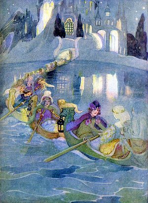 Двенадцать танцующих принцесс. Художник Анна Андерсон (1874-1930)