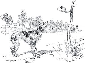 Сказка «Пёс и воробей». Художник Артур Рэкем (1867-1939)