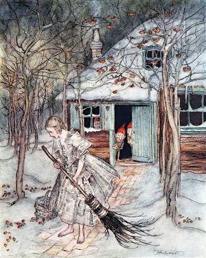 Три маленьких лесовика. Художник Артур Рэкем (1867-1939)
