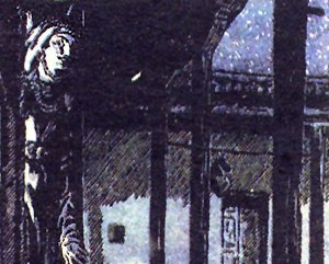 Аминет, любимейшая жена Шамиля. Иллюстрация Е.Е.Лансере к повести Л.Н.Толстого «Хаджи-Мурат»