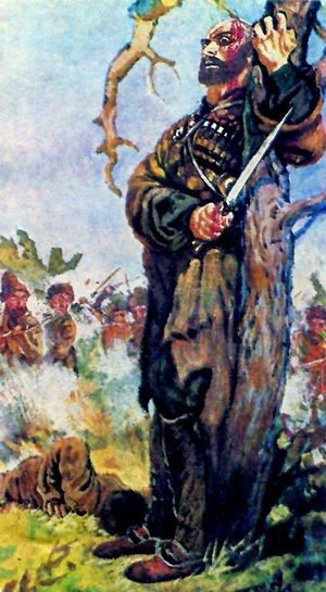 Хаджи-Мурат перед смертью. Иллюстрация Е.Е.Лансере к повести Л.Н.Толстого «Хаджи-Мурат»