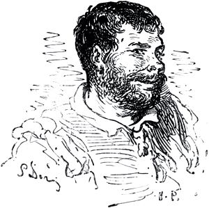 Часть вторая. Конец главы XXXVIII. Иллюстрация Гюстава Доре (1832–1883) к «Дон-Кихоту» Мигеля де Сервантеса (1547-1616)