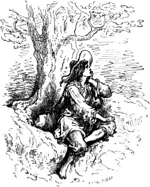 Конец главы XXVIII. Иллюстрация Гюстава Доре (1832–1883) к «Дон-Кихоту» Мигеля де Сервантеса (1547-1616)