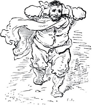 Часть вторая. Конец главы XXXII. Иллюстрация Гюстава Доре (1832–1883) к «Дон-Кихоту» Мигеля де Сервантеса (1547-1616)