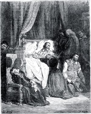 Смерть Дон-Кихота. Иллюстрация Гюстава Доре (1832–1883) к «Дон-Кихоту» Мигеля де Сервантеса (1547-1616)
