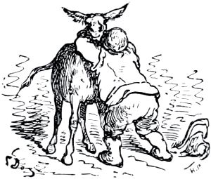 Конец главы XXX. Иллюстрация Гюстава Доре (1832–1883) к «Дон-Кихоту» Мигеля де Сервантеса (1547-1616)