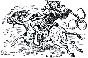 Часть вторая. Конец главы XI. Иллюстрация Гюстава Доре (1832–1883) к «Дон-Кихоту» Мигеля де Сервантеса (1547-1616)