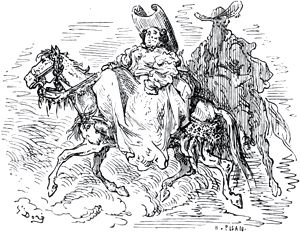 Конец главы XXVI. Иллюстрация Гюстава Доре (1832–1883) к «Дон-Кихоту» Мигеля де Сервантеса (1547-1616)