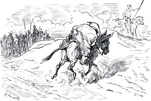 Часть вторая. Конец главы XXVII. Иллюстрация Гюстава Доре (1832–1883) к «Дон-Кихоту» Мигеля де Сервантеса (1547-1616)