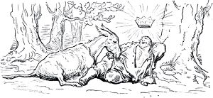 Часть вторая. Конец главы X. Иллюстрация Гюстава Доре (1832–1883) к «Дон-Кихоту» Мигеля де Сервантеса (1547-1616)