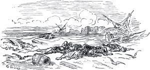 Конец главы XXXVI. Иллюстрация Гюстава Доре (1832–1883) к «Дон-Кихоту» Мигеля де Сервантеса (1547-1616)