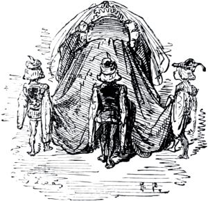Часть вторая. Конец главы XXXVII. Иллюстрация Гюстава Доре (1832–1883) к «Дон-Кихоту» Мигеля де Сервантеса (1547-1616)