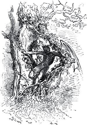 Конец главы XXVII. Иллюстрация Гюстава Доре (1832–1883) к «Дон-Кихоту» Мигеля де Сервантеса (1547-1616)
