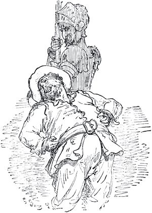 Конец главы XX. Иллюстрация Гюстава Доре (1832–1883) к «Дон-Кихоту» Мигеля де Сервантеса (1547-1616)