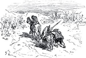 Часть вторая. Конец главы LXV. Иллюстрация Гюстава Доре (1832–1883) к «Дон-Кихоту» Мигеля де Сервантеса (1547-1616)