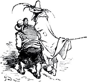 Часть вторая. Конец главы XII. Иллюстрация Гюстава Доре (1832–1883) к «Дон-Кихоту» Мигеля де Сервантеса (1547-1616)