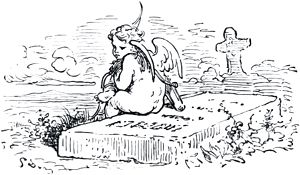 Конец главы XIII. Иллюстрация Гюстава Доре (1832–1883) к «Дон-Кихоту» Мигеля де Сервантеса (1547-1616)