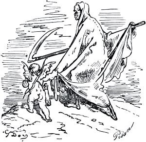 Конец главы XIV. Иллюстрация Гюстава Доре (1832–1883) к «Дон-Кихоту» Мигеля де Сервантеса (1547-1616)