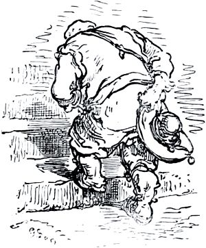 Часть вторая. Конец главы LV. Иллюстрация Гюстава Доре (1832–1883) к «Дон-Кихоту» Мигеля де Сервантеса (1547-1616)