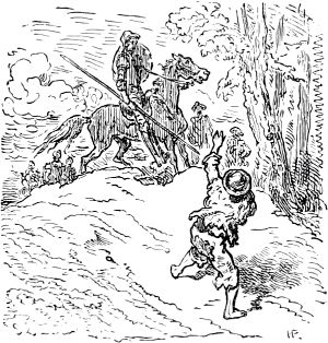 Конец главы XXXI. Иллюстрация Гюстава Доре (1832–1883) к «Дон-Кихоту» Мигеля де Сервантеса (1547-1616)