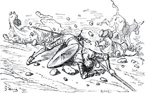 Конец главы XXIX. Иллюстрация Гюстава Доре (1832–1883) к «Дон-Кихоту» Мигеля де Сервантеса (1547-1616)