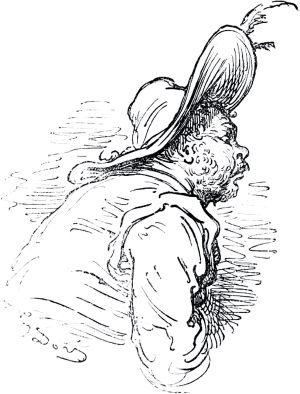 Часть вторая. Конец главы XIX. Иллюстрация Гюстава Доре (1832–1883) к «Дон-Кихоту» Мигеля де Сервантеса (1547-1616)