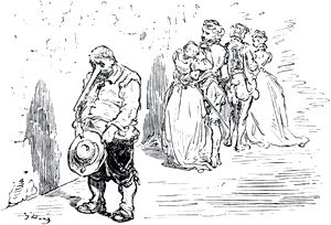 Конец главы XXXIII. Иллюстрация Гюстава Доре (1832–1883) к «Дон-Кихоту» Мигеля де Сервантеса (1547-1616)