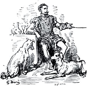 Конец главы XXXV. Иллюстрация Гюстава Доре (1832–1883) к «Дон-Кихоту» Мигеля де Сервантеса (1547-1616)