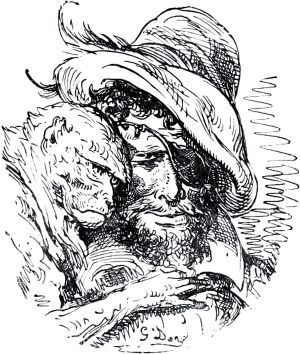 Часть вторая. Конец главы XXVI. Иллюстрация Гюстава Доре (1832–1883) к «Дон-Кихоту» Мигеля де Сервантеса (1547-1616)